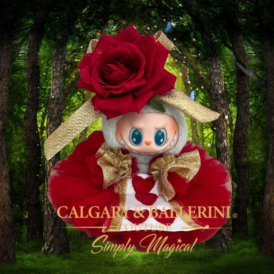 $250 OUTRAGEOUS Queen of Hearts Labubu Couture Outfit