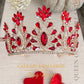 red princess crown for Halloween 