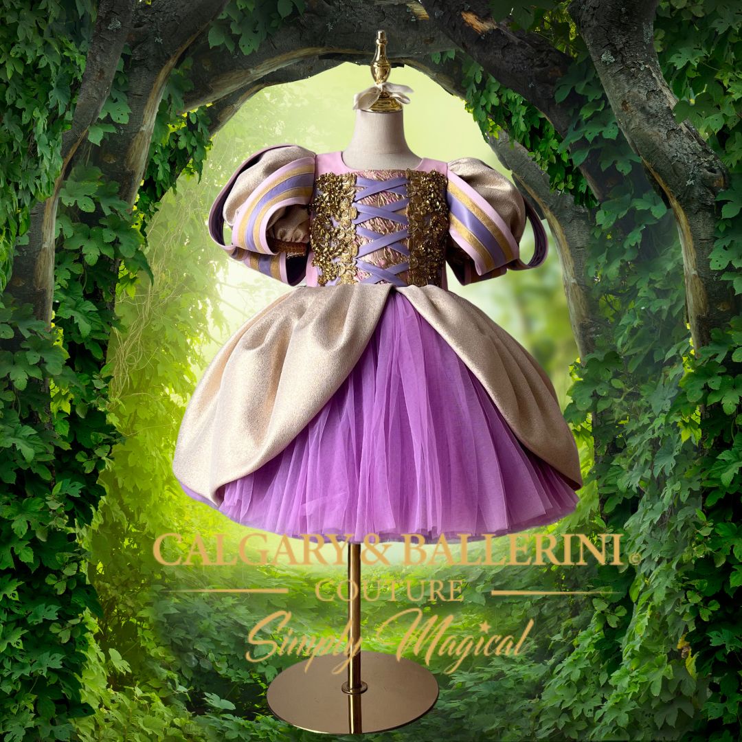 Rapunzel Twirl Heirloom Kids Couture Dress (Ages 1–10 yrs)