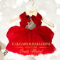 Red Cinderella Couture Christmas Kids Gown $399+ (Ages 1–6 yrs)