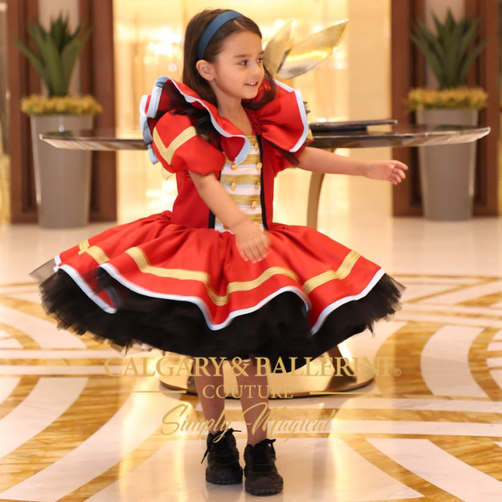 Red Nutcracker Couture Girls Holiday Dress $399+ (Ages 1–8)