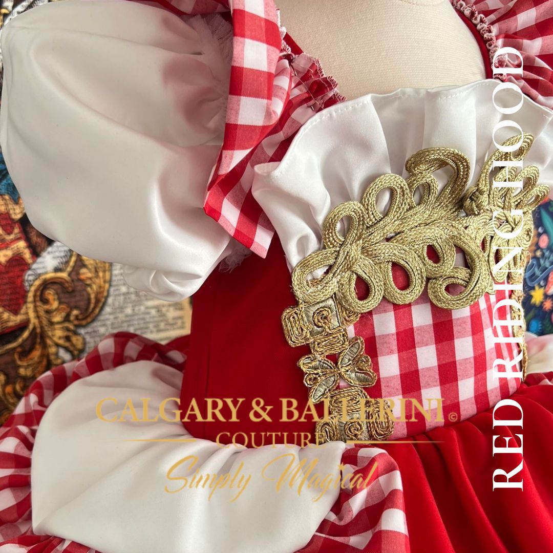 Little Red Riding Hood Birthday Gown for Girls by Calgary & Ballerini 3 Little Red Riding Hood Birthday Gown for Girls by Calgary & Ballerini 3