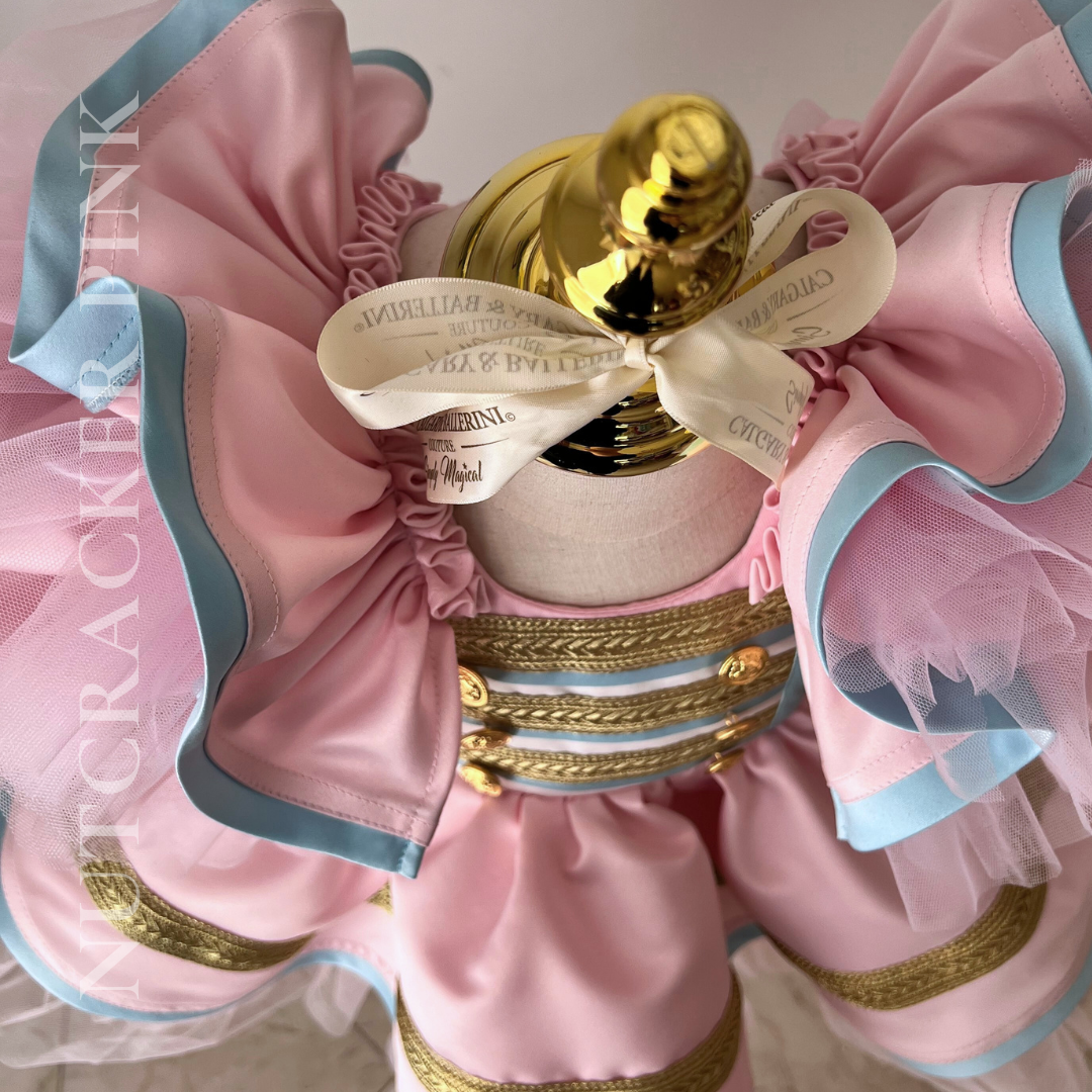 Buy Pink Nutcracker Holiday Gown | Artisan Handmade Girls Portrait-Grade Couture