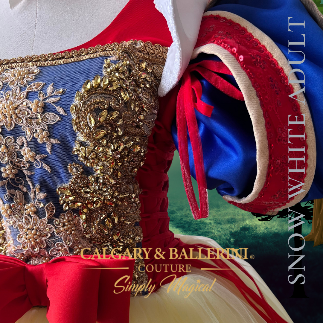 Buy Disney inspired birthday party mommy and me princess dresses Snow White Portrait Gown | Floor-Length Luxury Girls Heirloom by Calgary and Ballerini