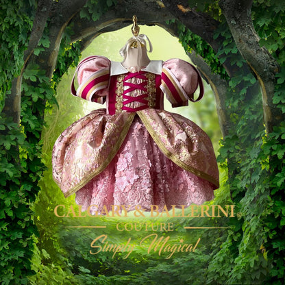 Red Carpet Ready Briar Rose Heirloom Kids Couture Twirl Dress