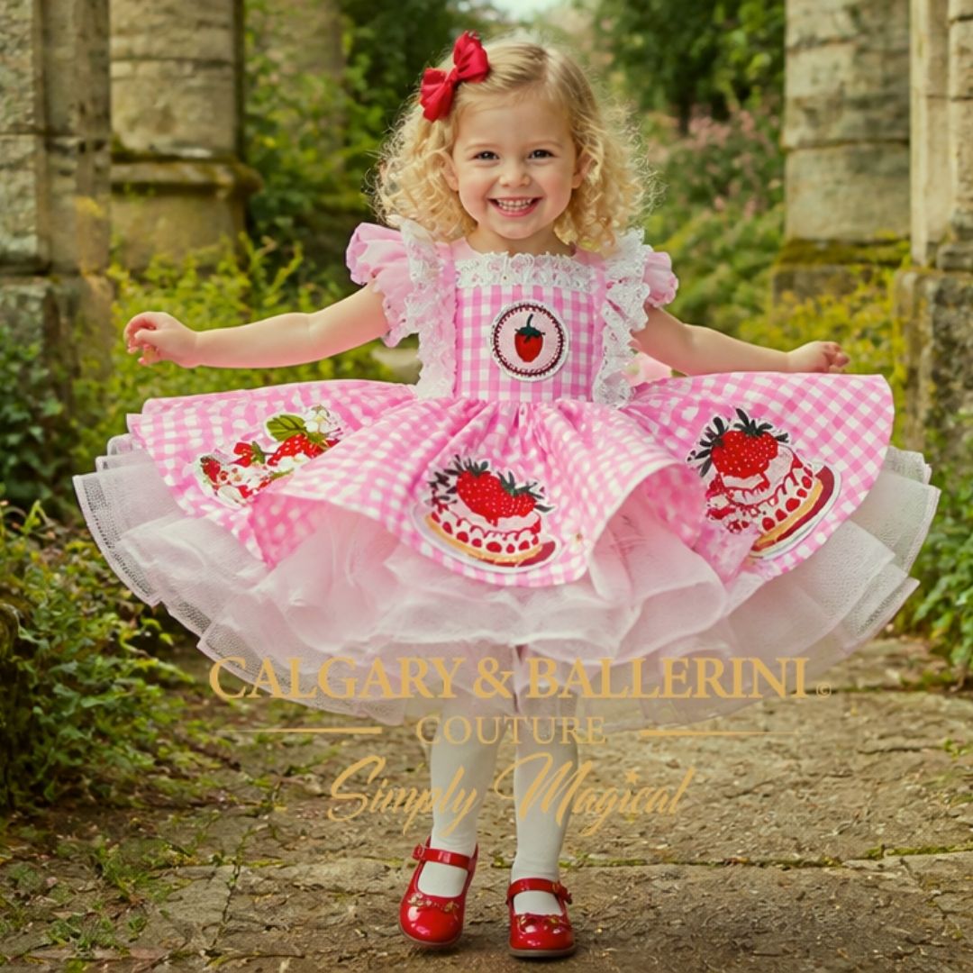 First Birthday Dress | Strawberry Set