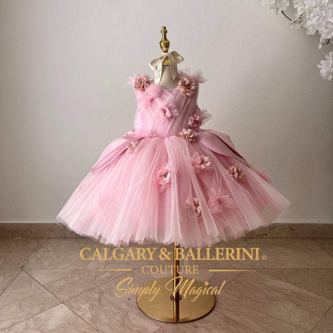 Thumbelina Fairy Kids Costume (Ages 1–6Y) Pink Fairytale Party Outfit