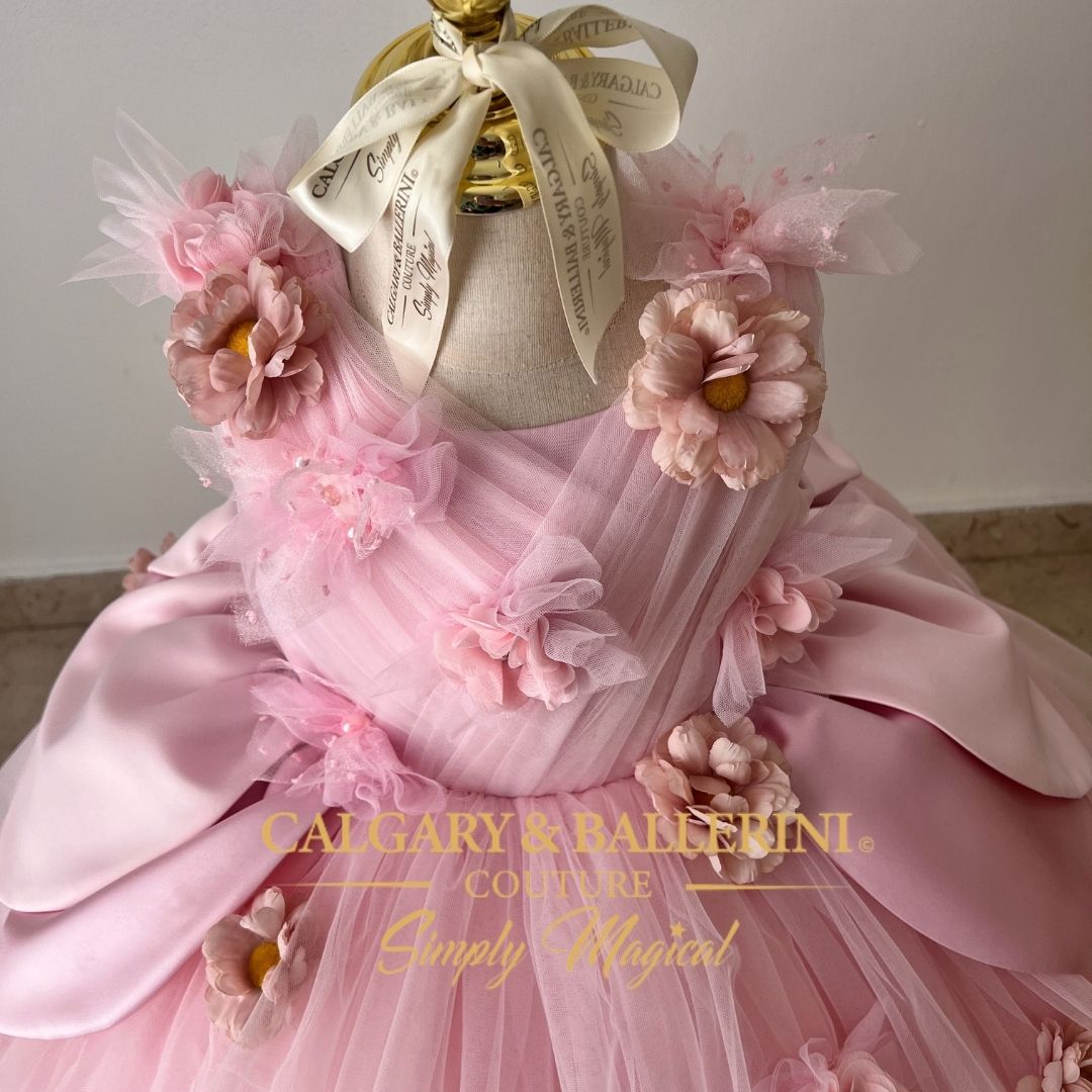 Thumbelina Fairy Kids Costume (Ages 1–6Y) Pink Fairytale Party Outfit
