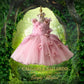 Thumbelina Fairy Kids Costume (Ages 1–6Y) Pink Fairytale Party Outfit