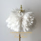 unique flower girl feather white shawl 
