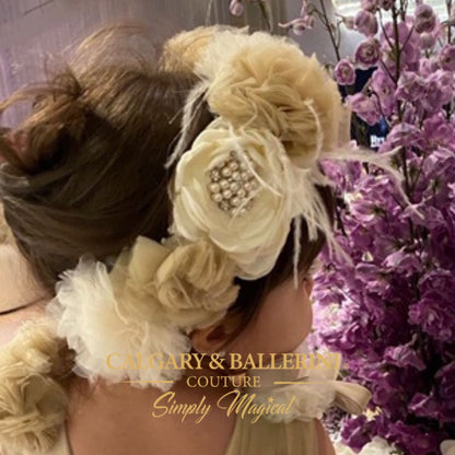 Vintage Gold Flower Crown - FINAL SALE COUTURE