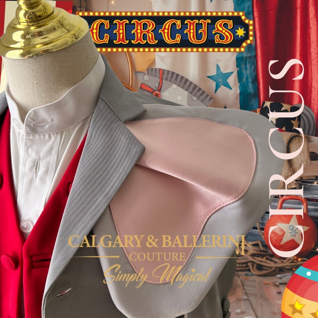 Exclusive Vintage Boy Milestone Outfit in Circus Ringmaster Style – Bespoke First Birthday Suit, Calgary and Ballerini.