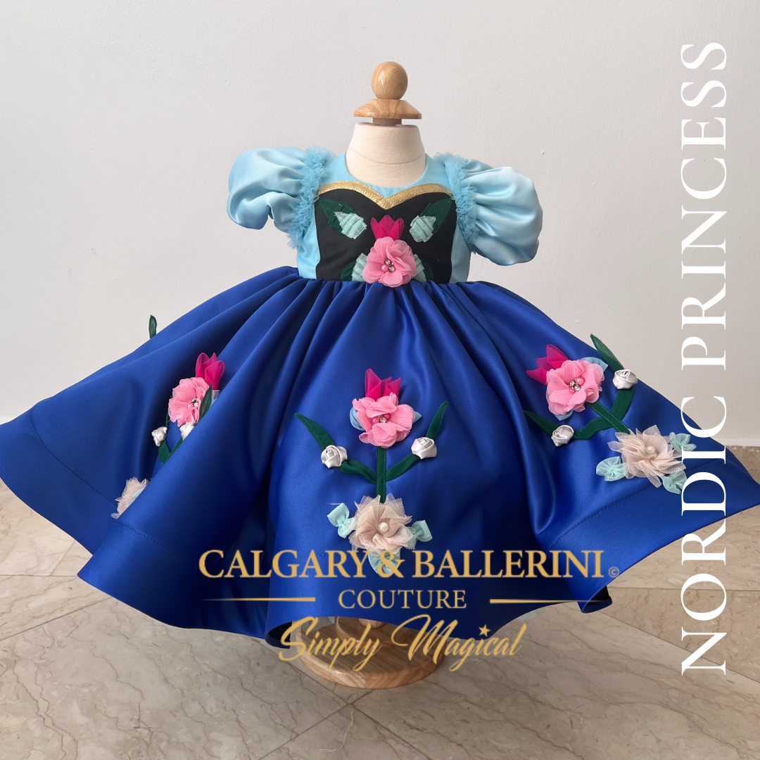 Best Vintage Storybook Anna Dress – Luxury Silk and Lace Heirloom Gown for 2026 High-Fantasy Children's Portraits, Calgary and Ballerini.
