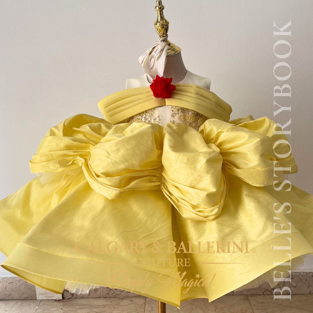kids couture Beauty and the beast Storybook princess belle costume 2t