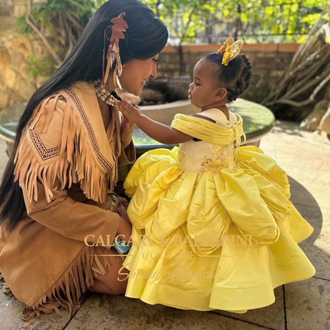 Yellow Rose Princess Dress by Calgary and Ballerini Yellow Rose Princess Dress by Calgary and Ballerini