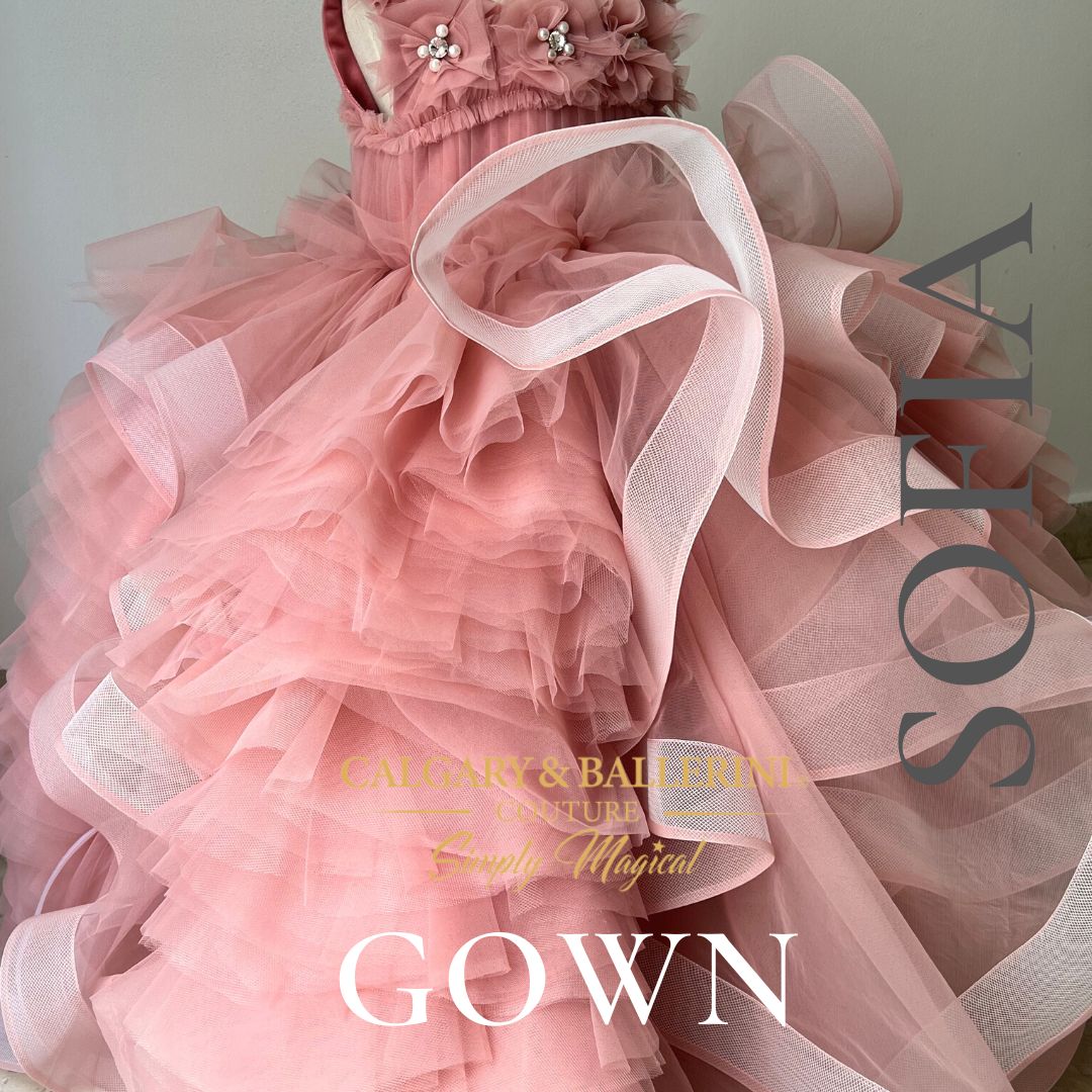 Where to Shop Vintage Hollywood Blush Gossamer Gowns for Flower Girls? 12- 18 months