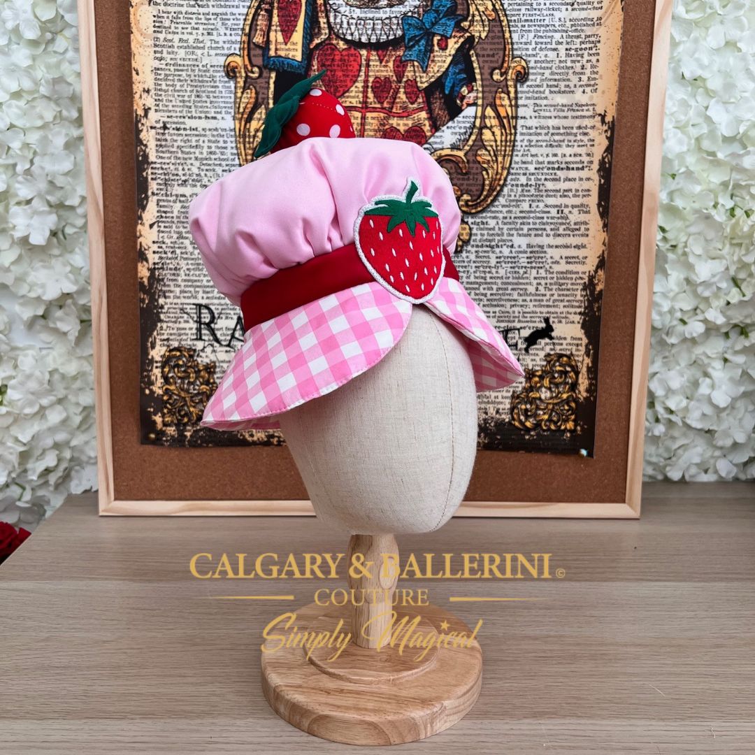 Where to order bespoke strawberry farmcore portrait grade bonnets by Calgary and Ballerini