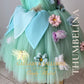 Toddler Dresses Butterfly Dress Whimsical Thumbelina costume with pastel colors and flowing skirt