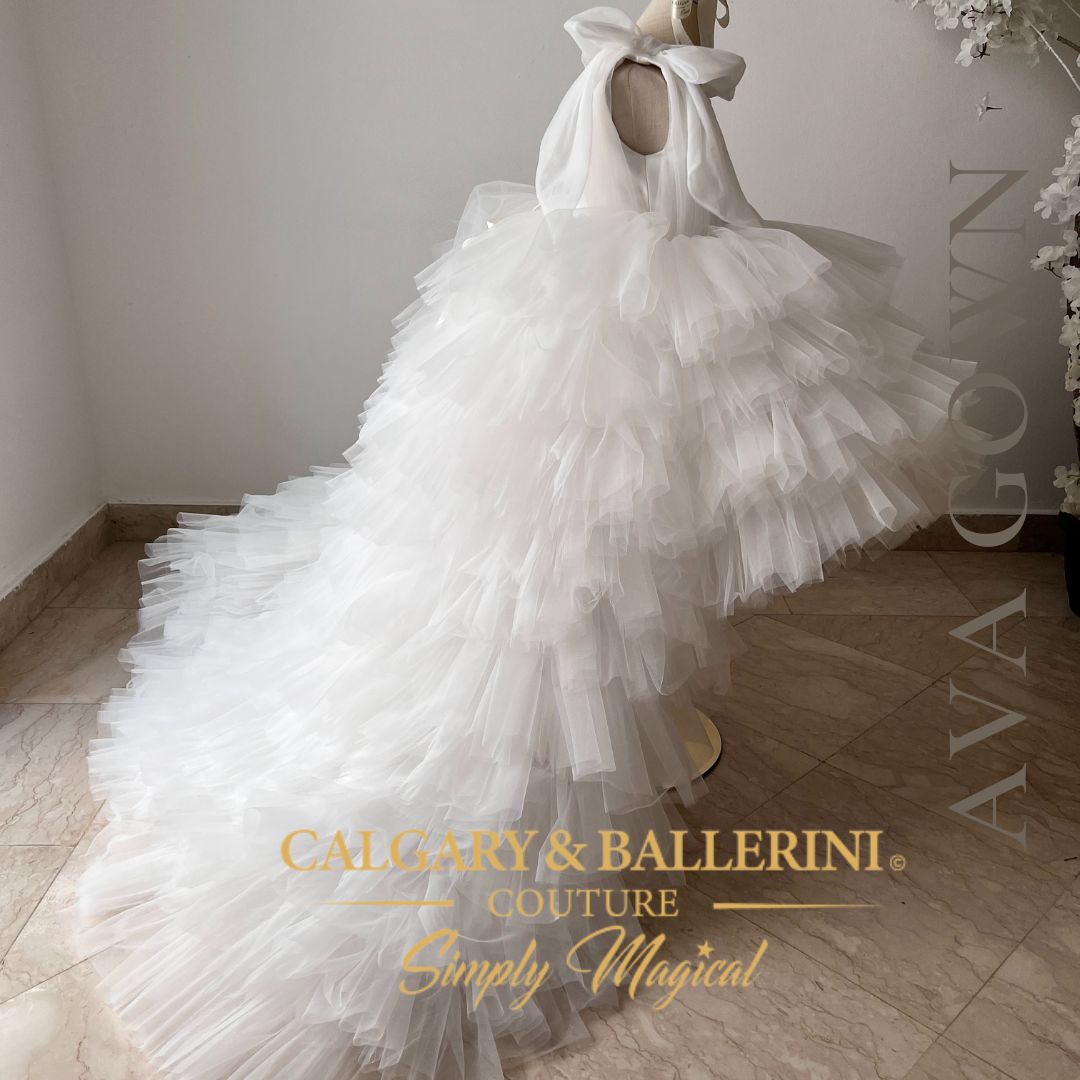 Shop Vogue-Worthy Designer First Communion Dress High-Low for Girls 12