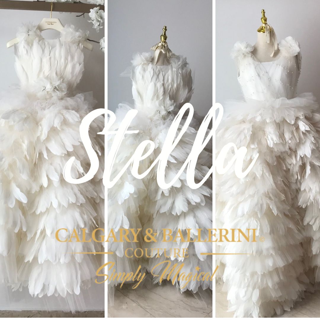 wedding white feather dress 