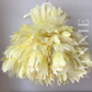 Lemon Yellow Feather Dress Floor Length for Toddlers