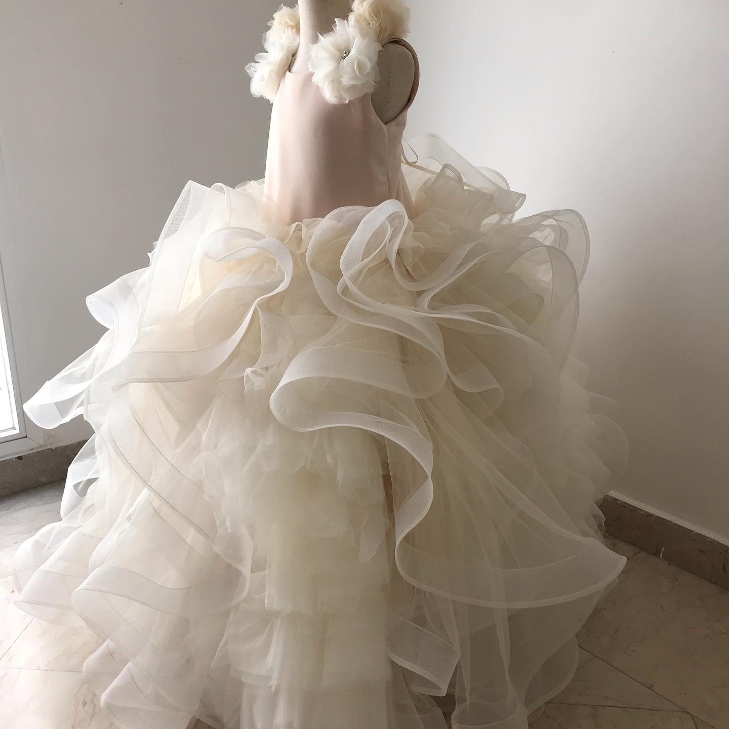 beige flower girl dresses Dress Shop Just toss it in no-returns:2026-05-07_2026-05-18 Size:10