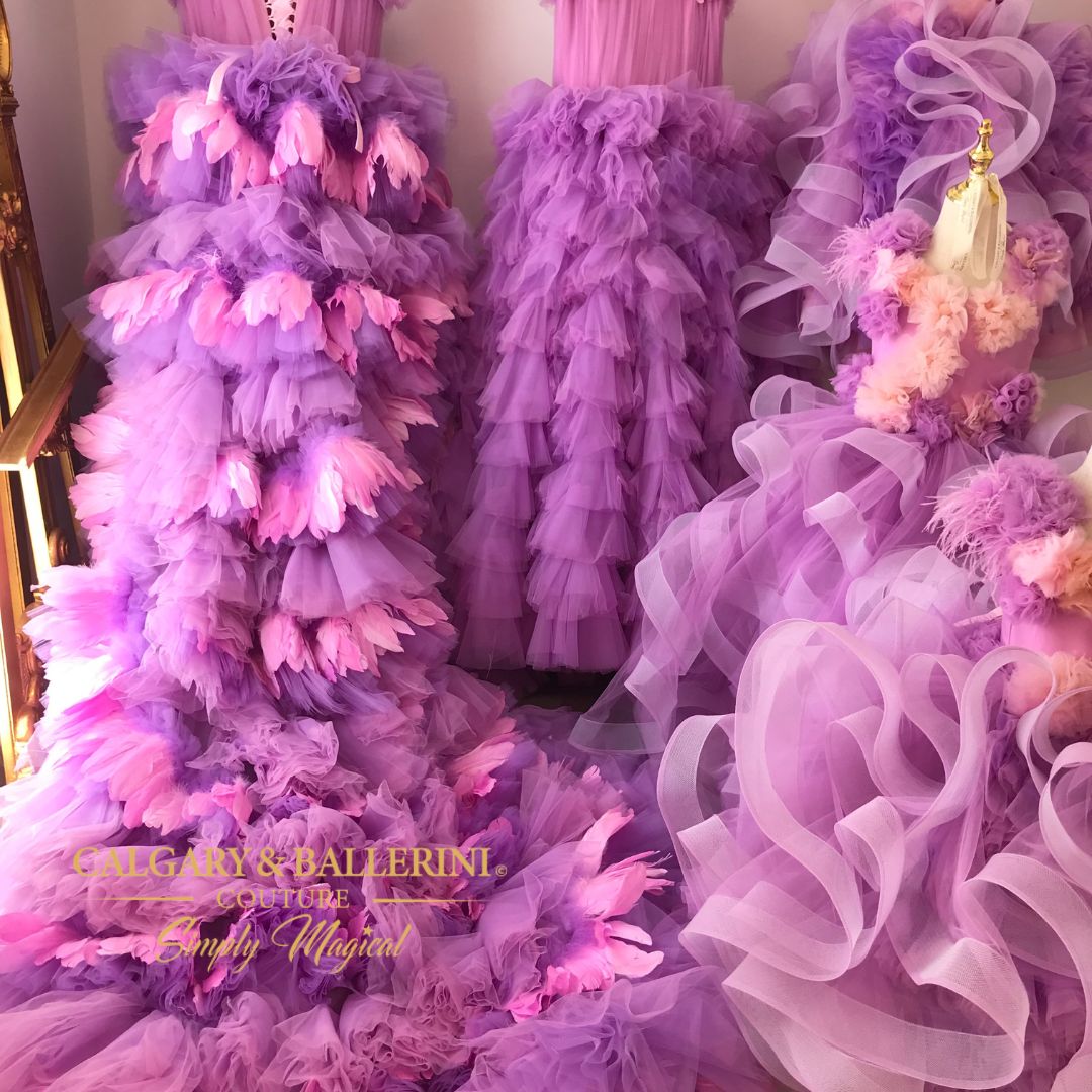 Valentina Gown in Violet Mink