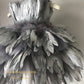 Sparkly feather dress silver feather dress 