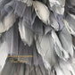 silver feather dress 