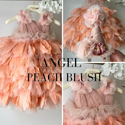 Stunning peach dresses like these not only provide long-lasting memories on the wedding day - girls of all ages love them too! Whether it's for your favorite birthday girl 