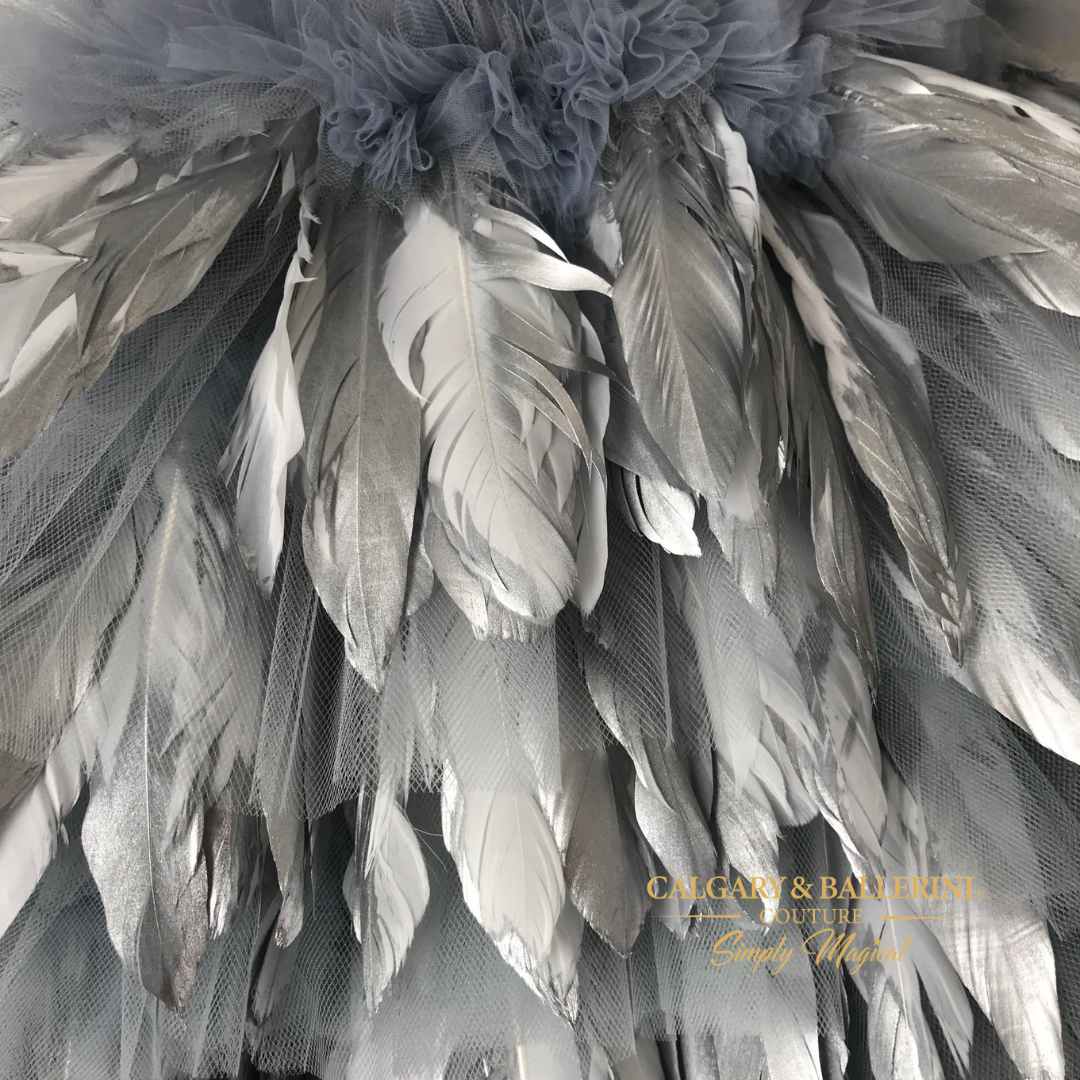 Gilded Silver Feather Editorial Gown Gilded Silver Feather Editorial Gown Gilded Silver Feather Editorial Gown Gilded Silver Feather Editorial Gown