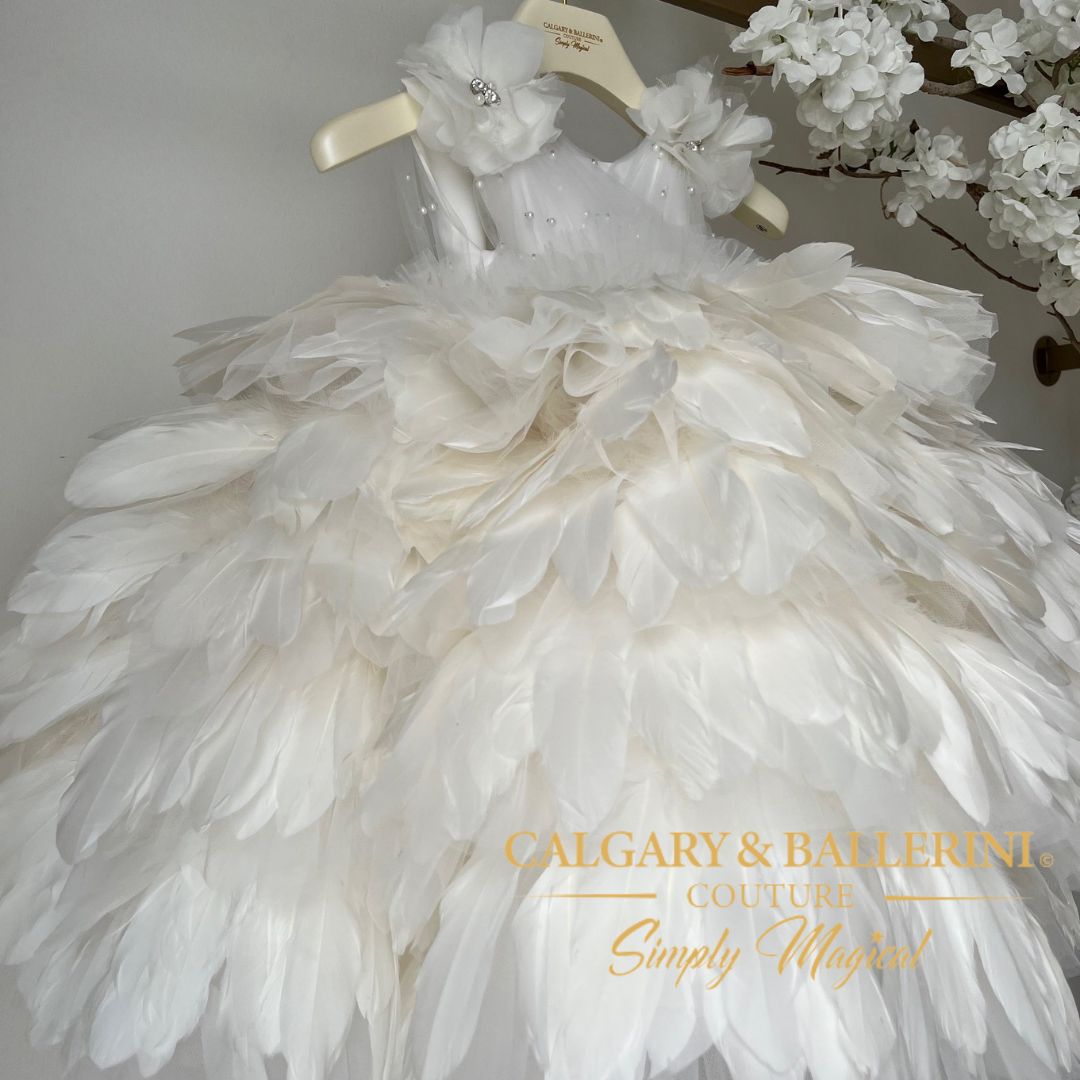 Cloud Dancer: Plumage Birthday Gown by Calgary and Ballerini