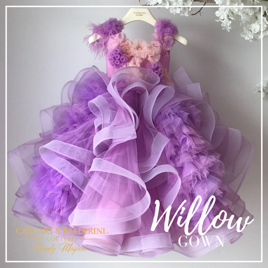 lilac flower girl dress​

