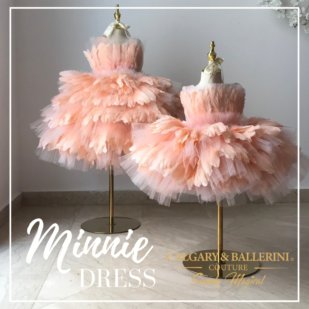 Whether you are looking for a birthday dream dress or custom bridal party dresses from bridesmaids to flower girls, let this peach cocktail length dress complete your special day look.