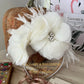 my first communion white head piece  